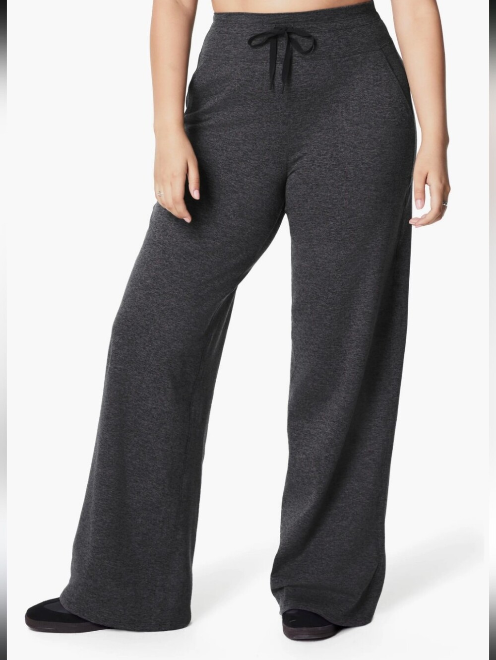 SPANXsmooth™ SoftStretch Wide Leg Pant | Dark Ash Heather 2X